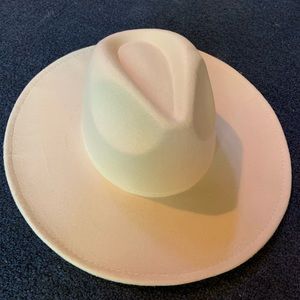 NWT Light Brown Felt Wide Brim Hat